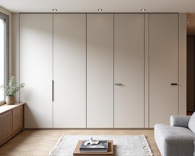 Maatwerk inbouwkast in een woonkamer
